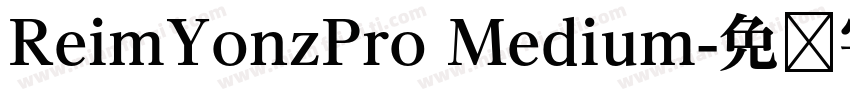 ReimYonzPro Medium字体转换